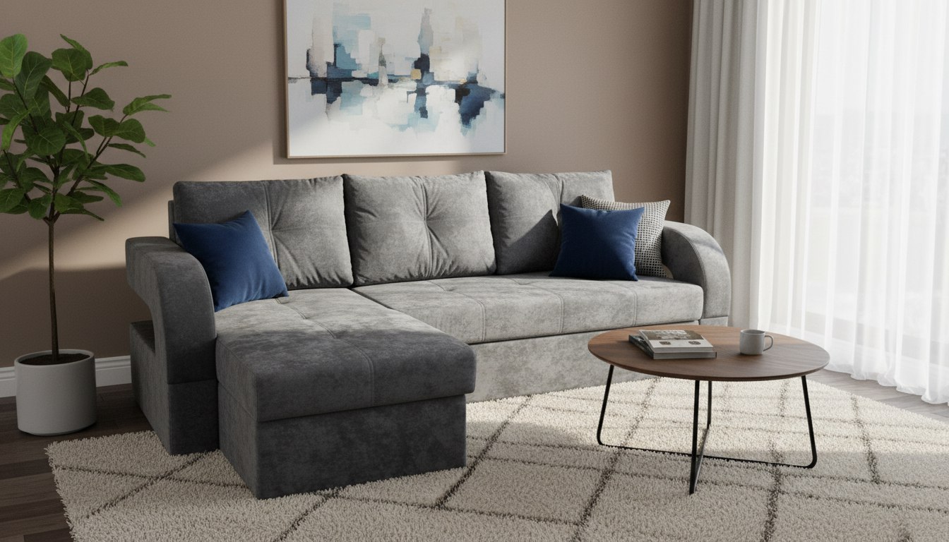 Диван с оттоманкой «Дайкон»